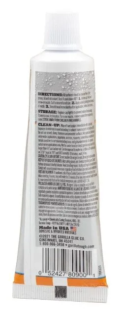 GORILLA SEALANT WHITE 2.8OZ